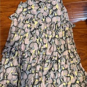 Uncle Frank Pink and Yellow Patterned Cactus Dress
